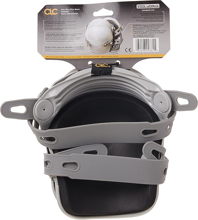 CLC Custom Leathercraft 361 Ultraflex Non-Skid Kneepads, Plastic, Grey