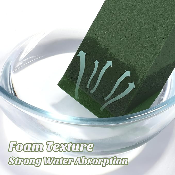 Hahood 36 Packs Floral Foam Blocks Wet & Dry Floral Foam Bricks 5.5x3.1x1.8 Inch Flower Arranging Kit for Fresh and Artificial Flowers Florist Foam Blocks for Wedding Home Decor