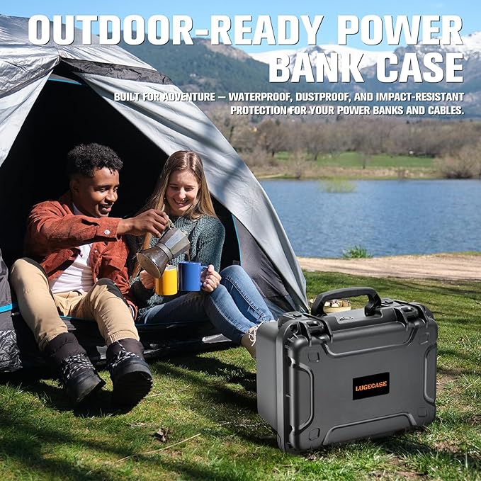 Hard Case for Anker Solix C300 - Portable Solar Generator Hard Shell Case: Waterproof Travel Carrying Storage Box for Anker Power Bank Solix C300 Power Bank Station - for Outdoor Campers & Adventurers