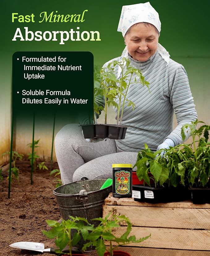 FoxFarm Cha Ching Water Soluble Fertilizer for Late Flowering & Harvest - High Phosphorus Fertilizer 9-50-10 Formula, Supports Fruit Development - Ideal for Hydroponics & Soil Use - 2 lb