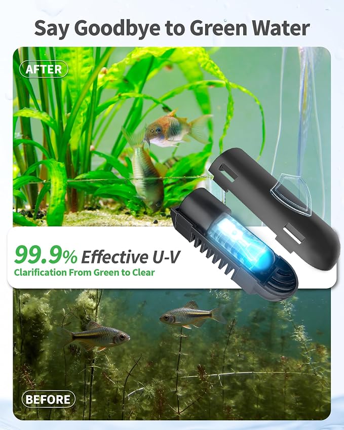 POPOSOAP Pond Filter with Fountain Kits Built-in U-V Clarifier, 660GPH Pond Pump Filter with RGB LED Lights & Remote Controller Light Timer, Pond Filters for Outdoor Ponds Clean, Clear P2300D