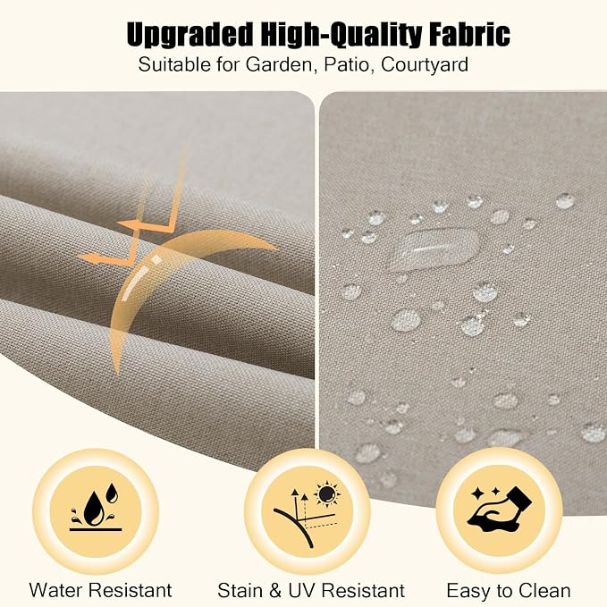 idee-home Outdoor Chair Cushions for Patio Furniture, Outdoor Seat Cushion | Waterproof Couch Hampton Bay Deep Seat Replacement Chair Cushions for Garden Backyard Deck 28.5 x 28.5