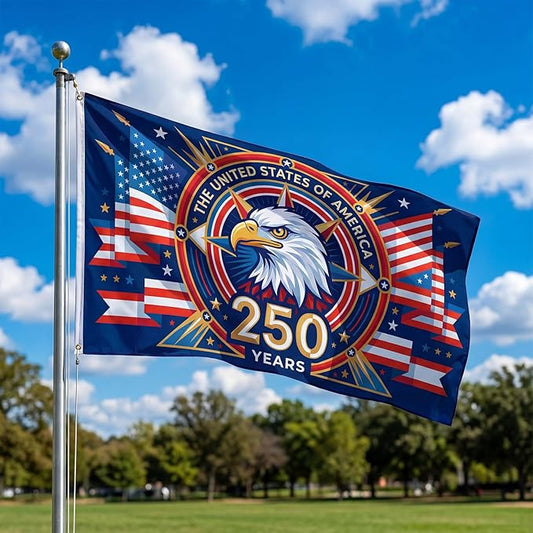American 250th Anniversary Flag 3x5 Outdoor USA 1776 Patriotic Freedom Banner Decor (United States)