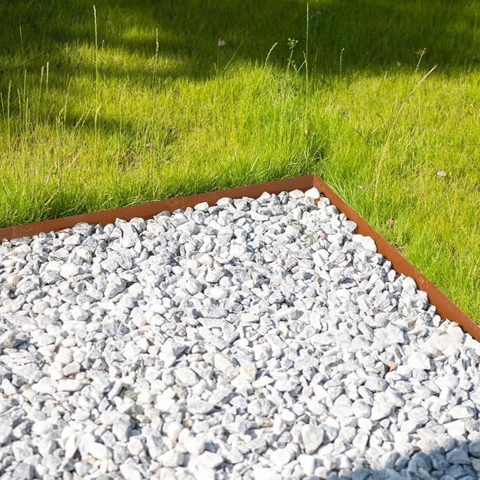 Corten Steel Landscape Edging Metal Garden Edging 10" H x 40" L Steel Landscape Edging Garden Landscaping Border Rusted Edge for Lawn Yard Outdoor Plant 6 pcs by GZGNEEVL