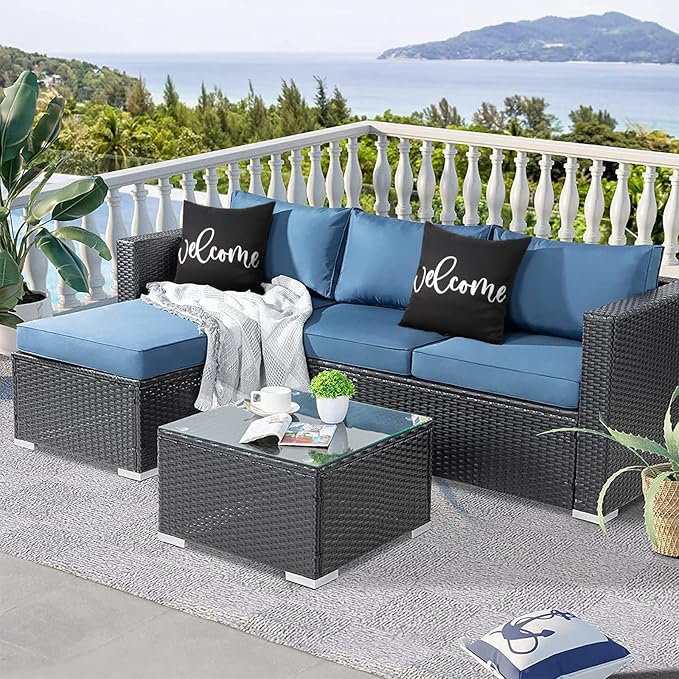 Merrycolor Pack of 2 Black and White Outdoor Waterproof Pillow Covers Welcome Outdoor Throw Pillow Covers Outdoor Pillows Covers for Patio Furniture Tent Balcony Couch Sofa （Welcome 20x20 Inch