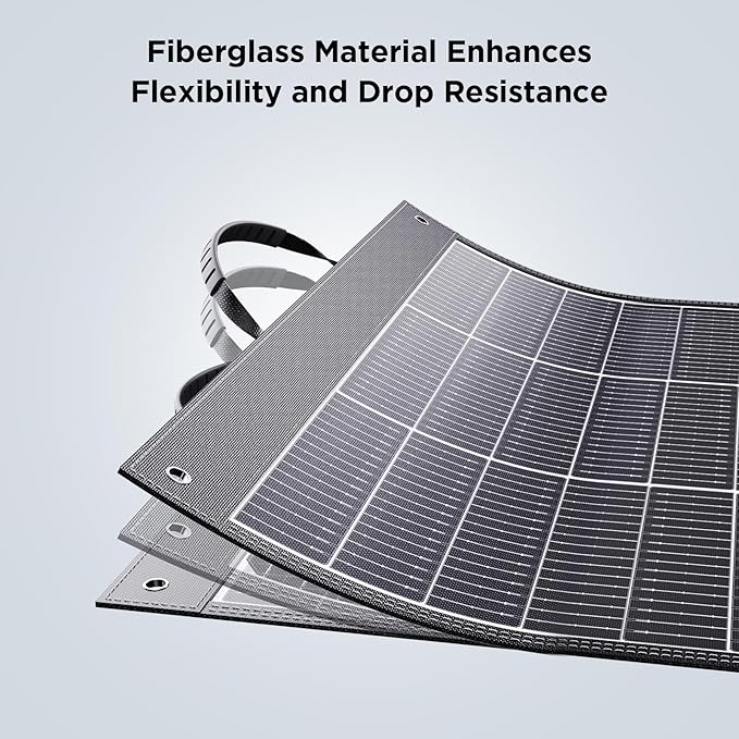 ZOUPW 100W Portable Solar Panel N-Type 16BB,25% Efffciency Ultralight 7.98lbs Foldable Solar Charger for Jackery 300/EcoFlow River/Bluetti/Anker Solix, IP67 Waterproof for RV Camping Off-Grid