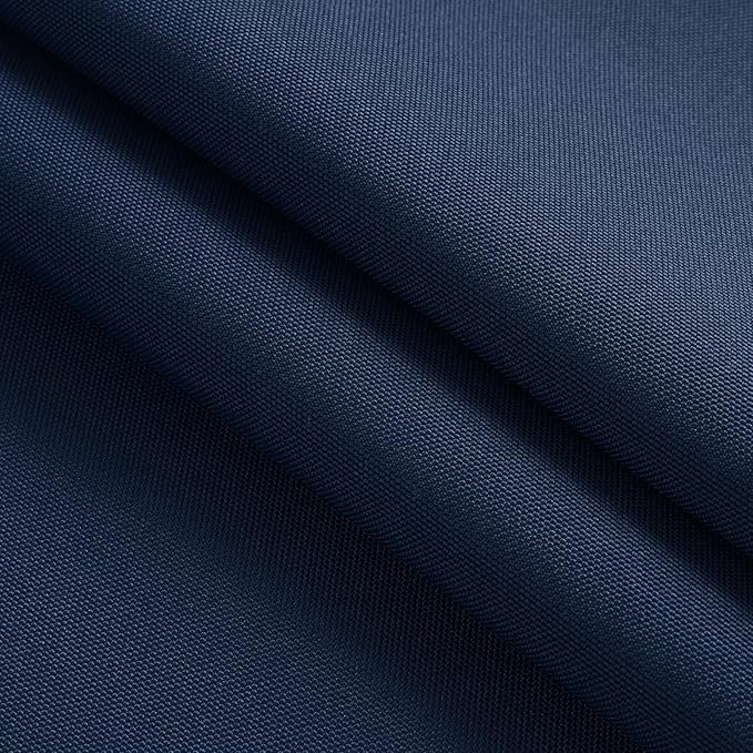 Thickened Waterproof Canvas Fabric by The Yard, 1200D 58" W Outdoor Upholstery Material Heavy Duty Fabric Water Resistant Sewing Material for Chair Patio Cushion Purse Bag, 5 Yard Navy Blue
