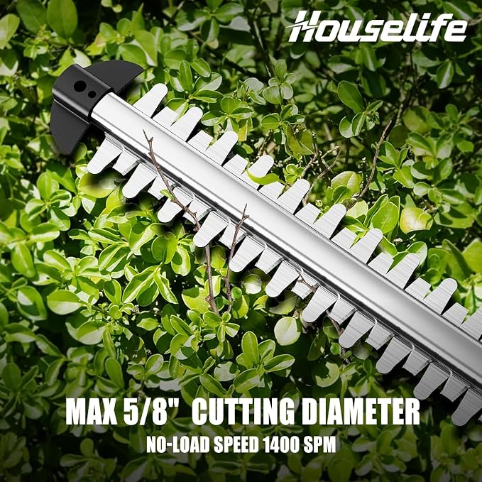 Cordless Hedge Trimmer 18 Inch, Electric Shrub Trimmer Compatible with Dewalt MAX 20V Battery, Lightweight 3.7 Lbs Bush Clipper with 5/8" Cutting Capacity & Dual Safety Switch, Tool Only