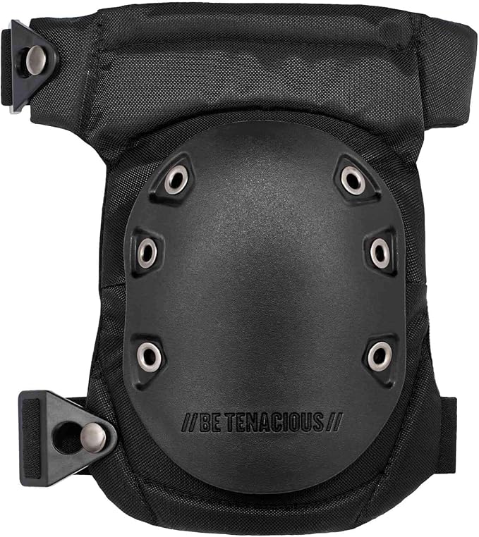 Ergodyne ProFlex 435 Gel Foam Knee Pads with Comfort Hinge Straps, Rubber Hard Cap, Buckle Closure