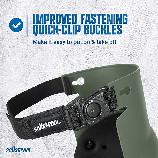 Sellstrom Ultra Flex KneePro Professional Knee Pads for Men & Women with Thick Foam Cushioning & Heavy Duty Hard Outer Shell - Adjustable Straps with Speed-Clips & Ergonomic Metal Hinges - for Construction Work, Gardening, Roofing, Flooring