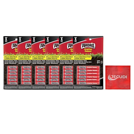 Amdro Gopher Gasser Bundle Pack – 6 Packs of Gopher Gassers (36 Total) with Professional Contractor Tips – Rodent Control for Lawns, Gardens & Golf Courses – Outdoor Use Only (6)