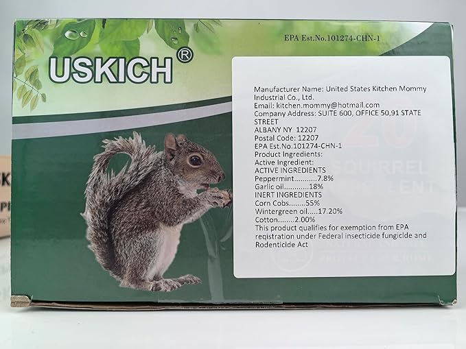 20Pack Squirrel Repellent Outdoor, Chipmunk Repellent Outdoor,Rodent Repellent,Squirrel Repellent for Attic and Cars Engines, Ultra Powerful Squirrel Deterrent Keep Squirrels Out of Garden