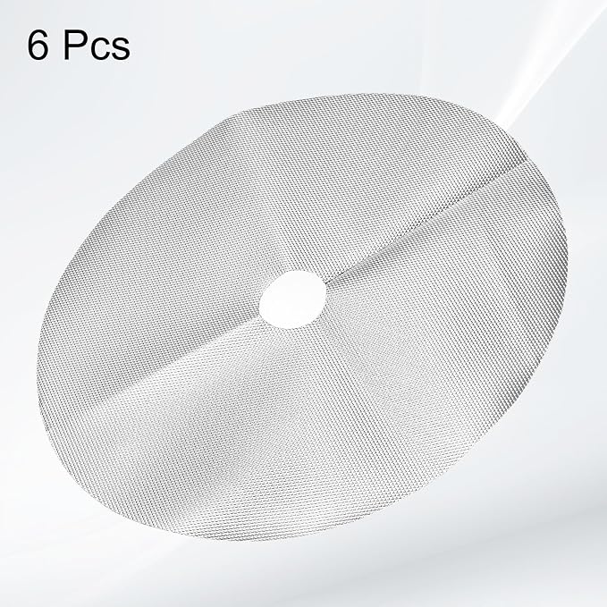 HARFINGTON 6pcs Tree Mulch Ring 12.6 Inch Non-Woven Round Tree Protector Weed Barrier Mat Plant Cover Rings for Weed Grass Control Root Protection, Silver