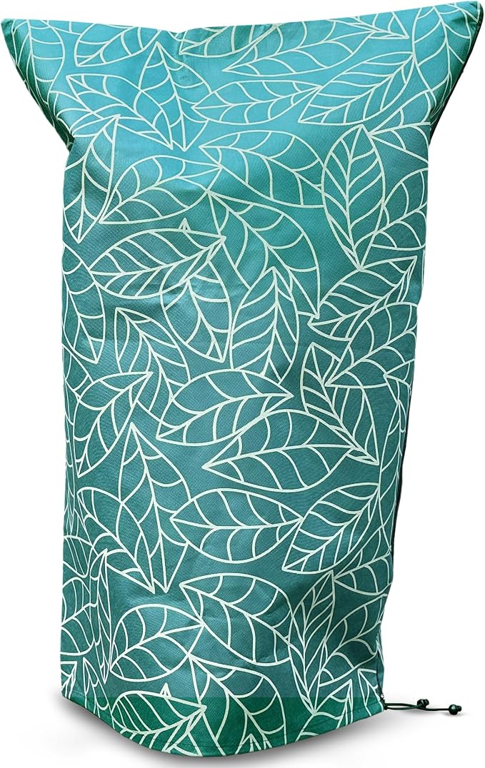 Plant Covers Freeze Protection 59"x91" in 4 Pack | Green Winter Frost Blankets for Outdoor Plants | Reusable Garden Cover Bags with Zipper Drawstring | Cold Weather Shrub Protection Cloth