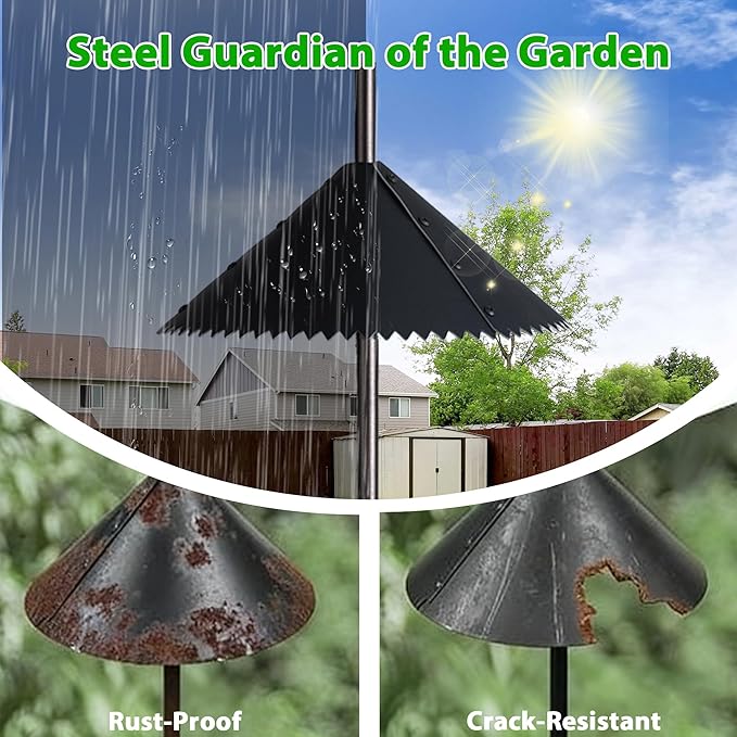 Bird Feeding Station Kit, 94 Inch Adjustable Birds Feeder Stand Pole with 6-Hook, Bird Bath and Mesh Tray, Curved Squirrel Baffle, Freestanding 5-Prong Base