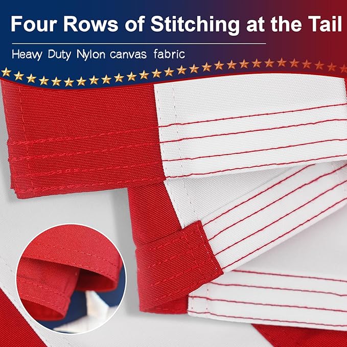 2.5x4 American Flag Outdoor Heavy Duty,2.5by 4American Flag,2.5' x 4' AmericaFlag,America Flags For Outside 2.5x4,Embroidered USAFlag 2.5x 4,Long Lasting Best High Wind all Weather USFlags