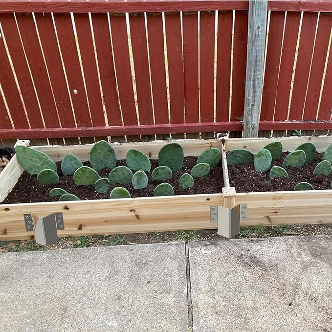 ForoGore 10 Pack Fixing Peg Timber, Heavy Duty Sleeper Stakes Metal Landscape Edging Stakes for Driveway Garden Edging Timber Planter Raised Grow Bed Corner Timber Stakes