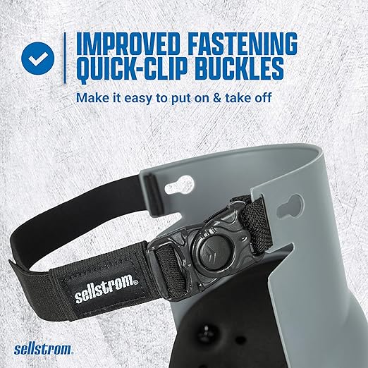 Sellstrom Ultra Flex KneePro Professional Knee Pads for Men & Women with Thick Foam Cushioning & Heavy Duty Hard Outer Shell - Adjustable Straps with Quick-Clips & Ergonomic Metal Hinges - for Construction Work, Gardening, Roofing, Flooring