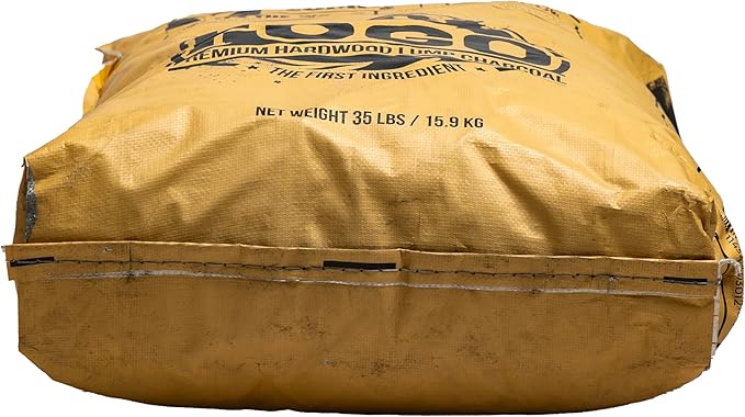FOGO Super Premium Hardwood Lump Charcoal, Natural, Large Sized Lump Charcoal for Grilling and Smoking, Restaurant Quality, 35 Pound Bag
