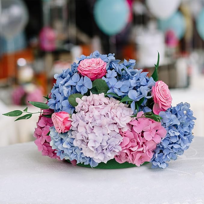 Max Shape Floral Foam Half Ball 7.48" for Floral Arrangements, Round Floral Foam Half Balls Green, Wet Flower Foam for Fresh Flowers