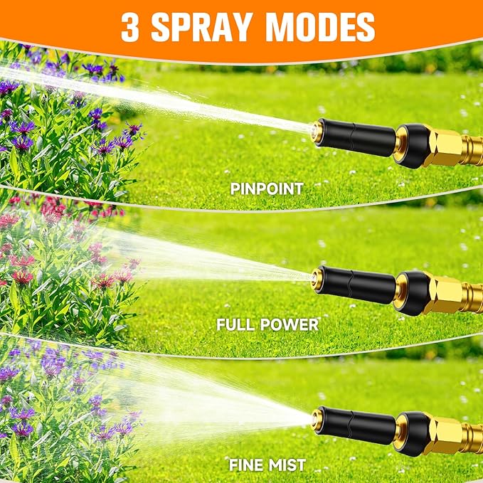 Rosy Earth Metal Garden Hose 175 FT - 304 Stainless Steel Water Hose 175 FT - Expandable Short Flexible Garden Hose,no Kink Explosion, no Bite