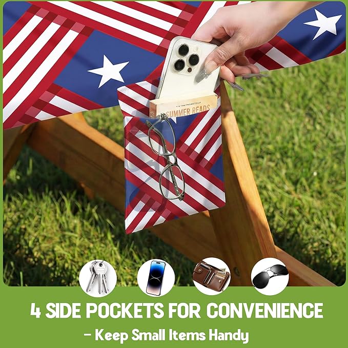 Picnic Table Cover with Bench Covers Tablecloth Fitted Table Cloth Camping Essentials Supplies Rv Travel Gear Must Haves Accessories Outdoor Road Trip Necessities Stuff Gadgets Camper Gadgets Items