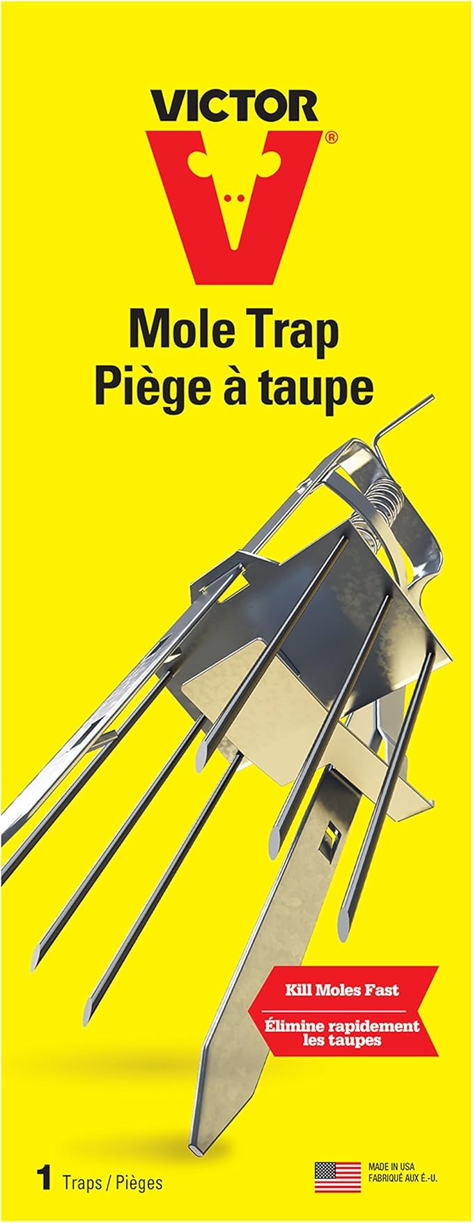 Victor Plunger Style Mole Trap - Kill Moles in Your Yard - Humanely Kill Moles - 0645 - Weather Resistant Trap - Ready to Use