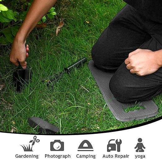 Riakrum 20 Pcs Garden Kneeling Pad Garden Knee Pad Thick Foam Knee Mat Waterproof Cushion for Kneeling Multi Functional and Church Kneeler for Praying, Baby Bath, Yoga, 15.4 x 6.7 Inch (Gray)