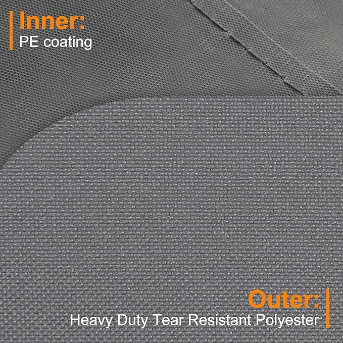 NettyPro Rolling Cushion Storage Bags with Wheel and Handle, Large Storage Container for Furniture Pillow Christmas Tree 7.5 Ft, 50 x 15 x 25 Inch, Grey