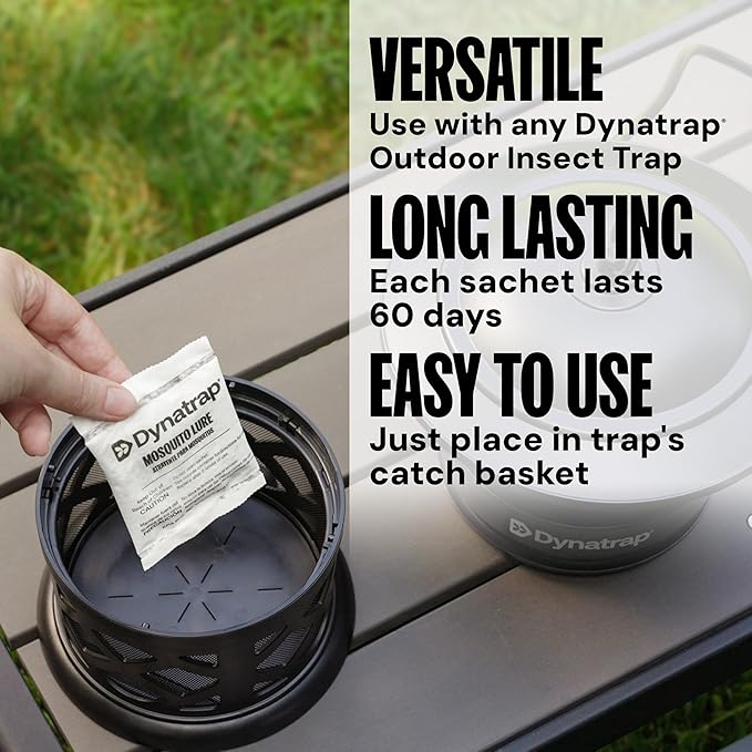 DynaTrap 100611 Atrakta Mosquito Lure Sachet for Any DynaTrap Insect Trap, Lasts 60 Days, Mosquito Trap Attractant (Pack of 2)
