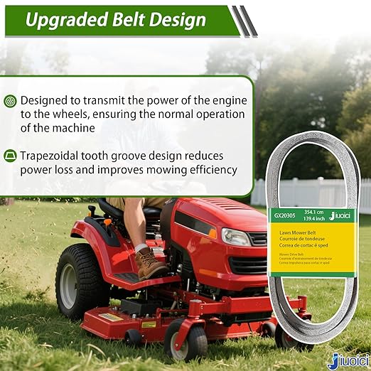 Upgraded Deck Belt GX20305 GY20571 Compatible with John Deere 48 Inch Deck Lawn Tractor Mower L120 L130 L2048 L2548, 139.4 Inch Length Belt, More Durable and Reliable, Easy to Install