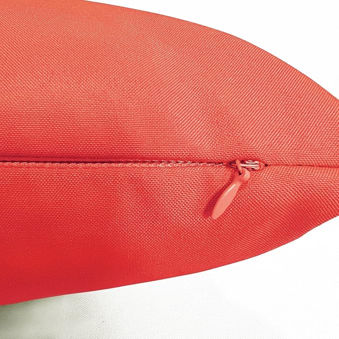 VAKADO Outdoor Christmas Waterproof Throw Pillow Covers 20X20 Set of 2 Decorative Red Patio Furniture Cushion Cases Outside Decor for Couch Garden Bench Porch