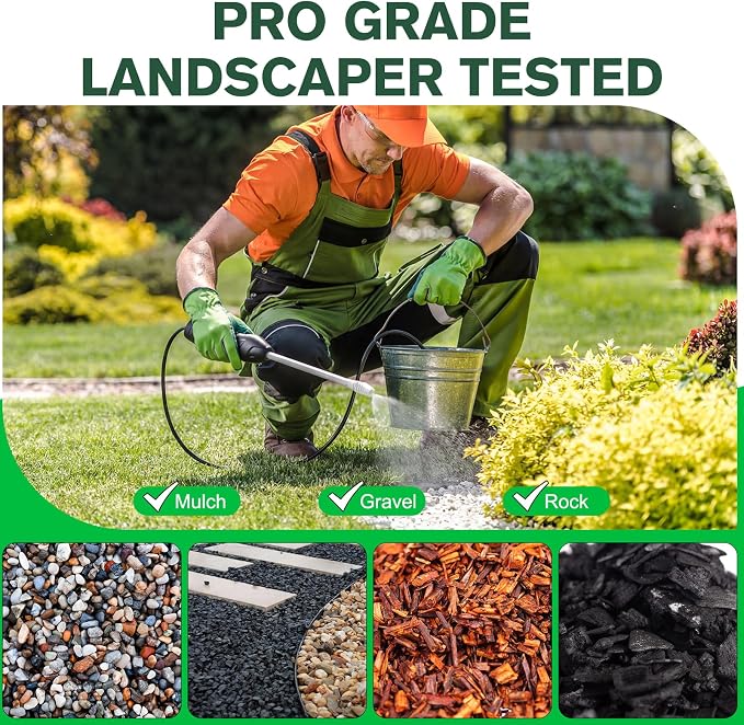 Teexpert Mulch Binder for Landscaping, Rock Glue, Pea Gravel Adhesive Concentrate 512oz, Heavy Duty Outdoor Stone Lock for Slope, Between Paver, Flower Bed, Fast Dry Mulch Anchor Safe for Plants Pets