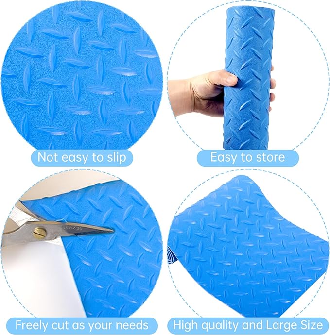 9x36 inches Swimming Pool Ladder Mat Protective Swimming Pool Step Pad for Above Ground Swimming Pool Ladder Pad Vinyl Non-Slip Pool Liner