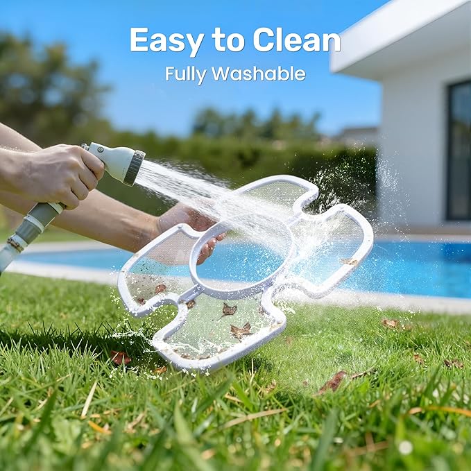 (2026 Upgrade) Gosvor Cordless Robotic Pool Cleaner, Efficient Pool Vacuum, 90 Min Runtime, Self-Parking, 7.5 lbs Lightweight, Ideal for Above Ground Pools up to 860 sq.ft
