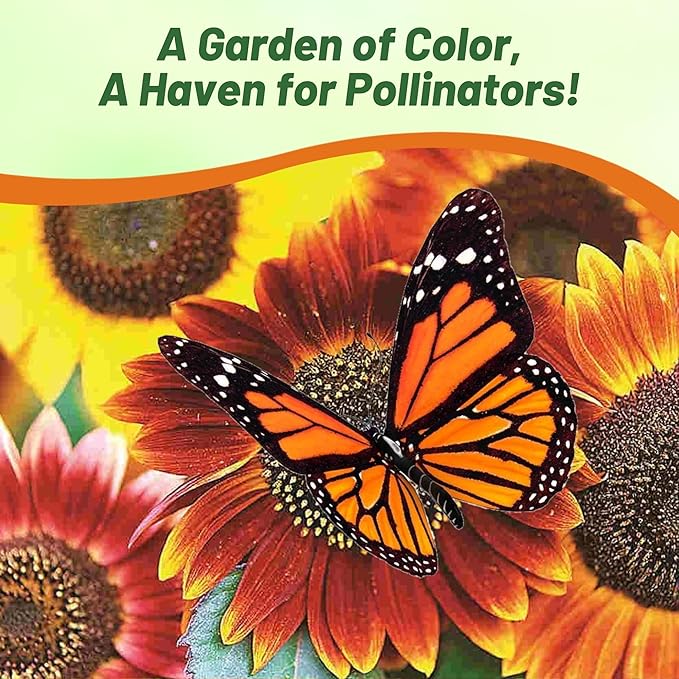 Outsidepride Autumn Beauty Sunflower Seeds for Planting - 1/4 Lb. Annual, Easy to Grow Flower Seeds w/Vibrant, Abundant Blooms for Cut Flower Arrangements & Pollinator & Vegetable Gardens