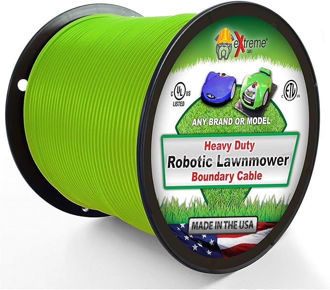 Extreme Consumer Products Universal Heavy Duty Automatic Lawnmower Boundary Wire - 2000' 14 Gauge Thick Professional Grade Robotic Lawnmower Perimeter Wire Works with All Brands