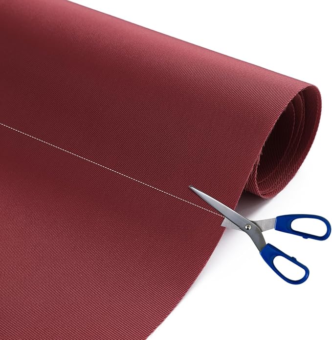 Nylon Fabric, 58" W 420D Waterproof Fabric 12 Yard Ripstop Nylon Material Outdoor Upholstery Twill Sewing Material for Patio Chair, Lining, Cushion, Purse, Tote Bag, Tent, Tarp Cover, DIY Project Red