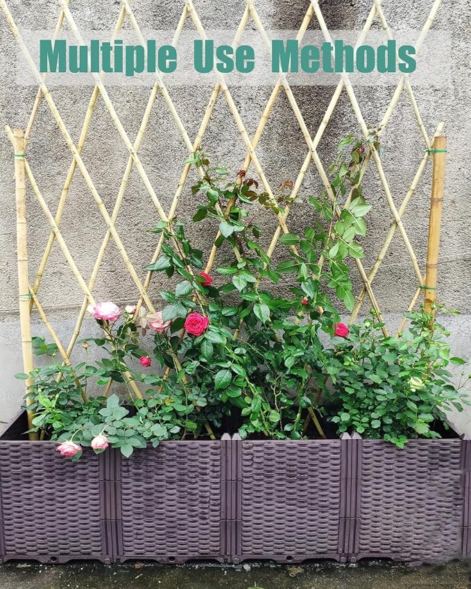 60 Pack Bamboo Stakes for Plant 5 Feet (58inch) with Twist Ties Bamboo Sticks Plant Support Garden Stakes Poles for Tomatoes Cucumber Grapes Pole Beans Trees Potted Dahlia Flowers