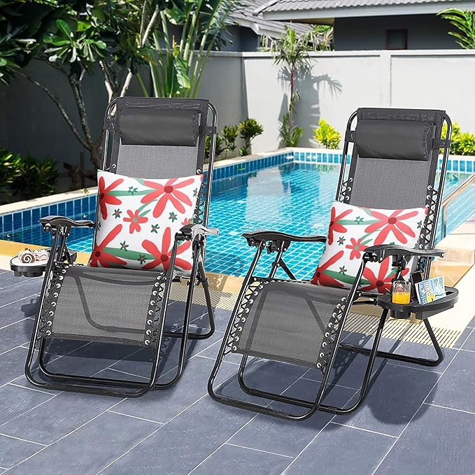 Pyonic Pack of 2 Outdoor Pillows Waterproof 18X18 Inch Spring Boho Floral Water Resistant Decorative Outdoor Pillow Covers for Patio Furniture,White