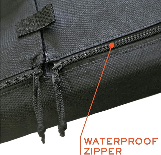 Outdoor TV Cover 60 - 65 inch - WITH ZIPPER, Weatherproof, Waterproof 360 degrees protection, Soft Non Scratch Interior - Black