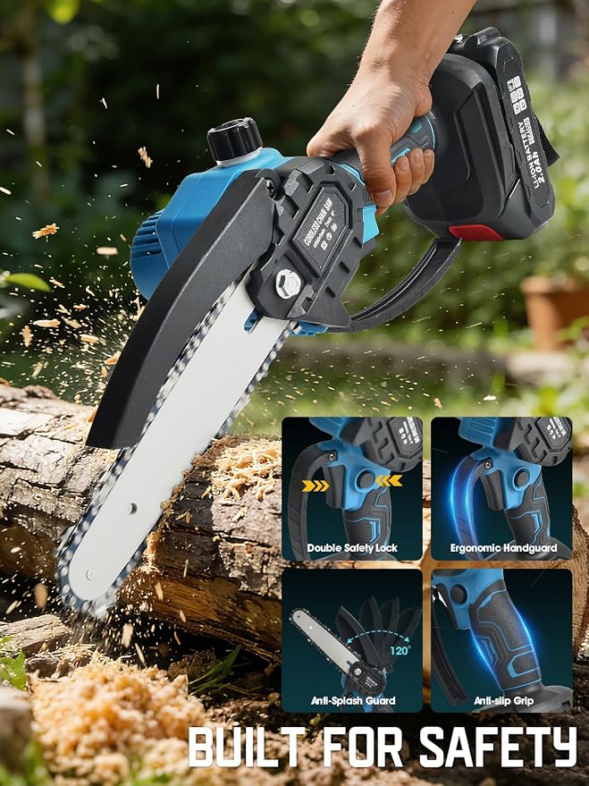 2-in-1 Cordless Pole Saw Pruning Set, For Tree Trimming and Garden Pruning, Chainsaw Gifts: Perfect for Men, Dads, Husbands, Fathers, and Gardeners
