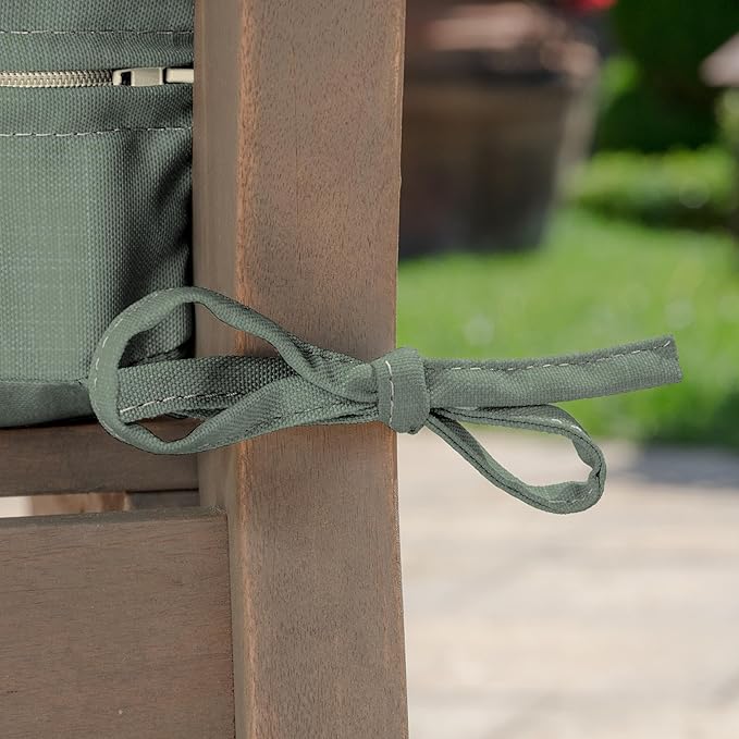 Arden earthFIBER Outdoor Deep Seat Cushion Set (2-Pack), 24 in x 24 in, Weather-Proof, Rain-Proof, Fade Resistant Patio Cushion for Chair, Sofa, and Couch Sage Green Texture