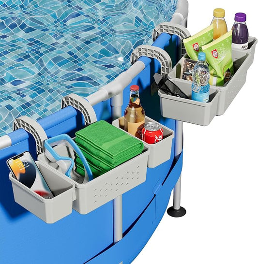 2026 Solar Pool Fountain & Poolside Storage for Above Ground Pool