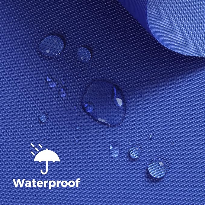 Nylon Fabric, 58"W 420D Waterproof Fabric 15 Yard Ripstop Nylon Material Outdoor Upholstery Twill Sewing Material for Patio Chair, Lining, Cushion, Purse, Tote Bag, Tent, Tarp Cover, DIY Project Blue