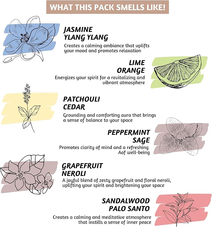 Folkulture Incense Sticks (240 Sticks) | Set of 12 Incense Sticks Variety Pack Aromatherapy Gifts | No Charcoal, Organic, Non Toxic, 45 Mins, Long Burning Jasmine, Patchouli, Palo Santo Insence-Sticks
