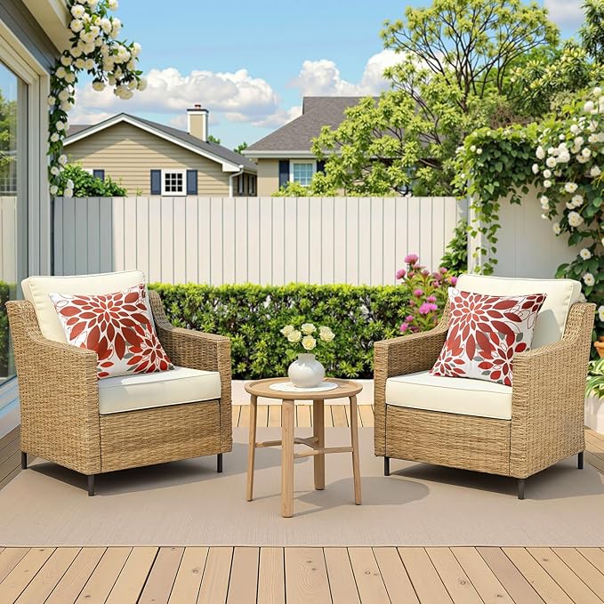 Floral Outdoor Pillow Covers Waterproof Spring Throw Pillow Cases Red Gray 18x18 Inch Set of 2 Decorative Summer Cushion Covers for Patio Furniture Garden Bench Porch Sofa