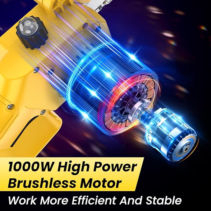 2-in-1 Electric Pole Saws for Tree Trimming, 6 Inch Mini Chainsaw Cordless with Extension Pole, Battery Powered Pole Chain Saw, Tree Trimmer Limb Branch Cutter Pruner with 2 Battery