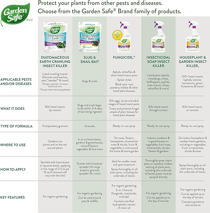Garden Safe Insect Killer, Diatomaceous Earth, 6 Pack