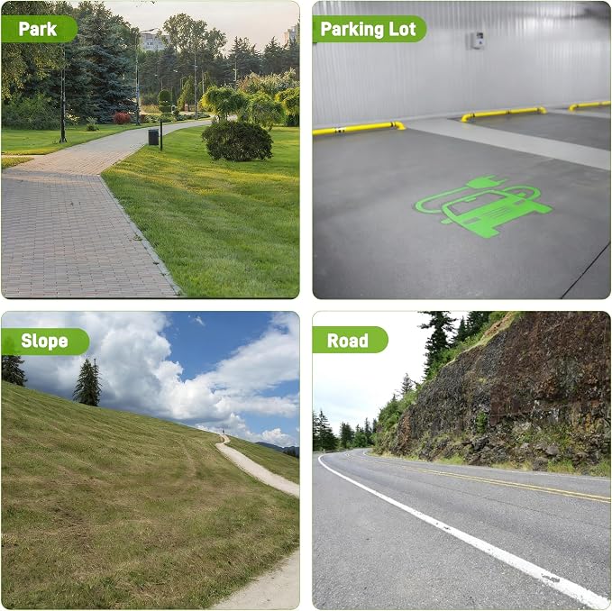 Gravel Grid 4 x 11FT-2" Depth HDPE Geo Grid 1885 lbs Per Sq Ft Load with U-Shaped Stakes & Connectors for Driveway, Patio, Shed Base, Parking Lot, Grass Stabilization, Black
